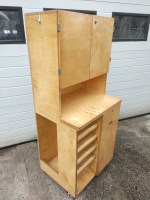 houten werkbank-kast met wielen (5)